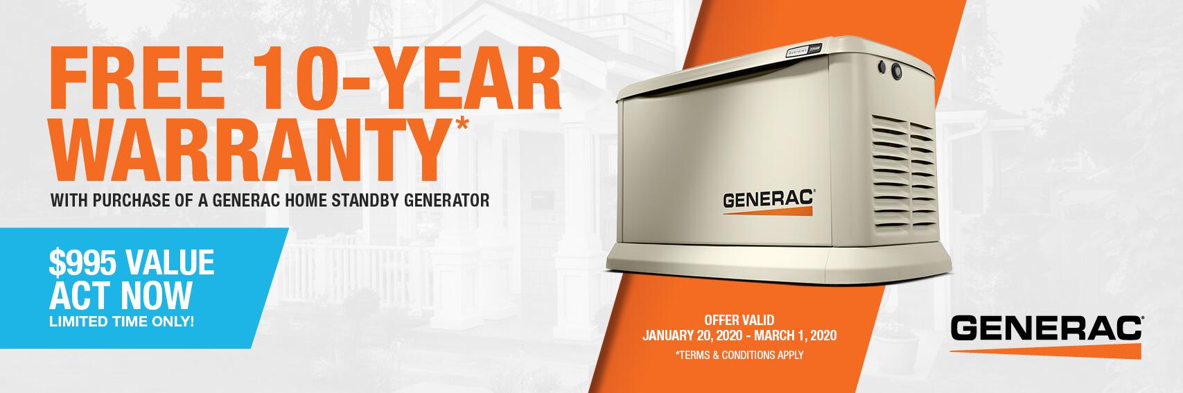 Homestandby Generator Deal | Warranty Offer | Generac Dealer | Flat Rock, MI